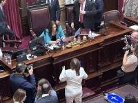 La sesión de jura terminó con el primer cruce entre Bullrich y Villarruel