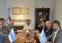 Jaldo se reunió con la ministra de Seguridad de la Nación, Alejandra Monteoliva