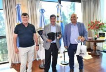 Tarucas presentó su proyecto deportivo ante el vicegobernador y confirmó su debut en el campeonato sudamericano