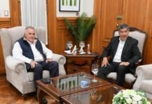 Jaldo y Acevedo analizaron la situación climática y la agenda económica provincial