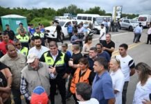 Jaldo recorrió La Madrid y supervisó la asistencia a las familias afectadas por la inundación