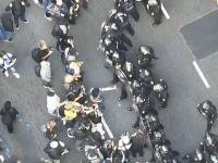 Tensión afuera del Congreso: manifestantes se enfrentaron con la policía