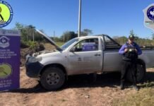Recuperan una camioneta robada en San Andrés y detienen al autor tras un seguimiento fílmico