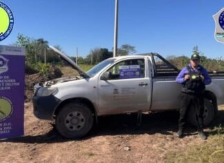 Recuperan una camioneta robada en San Andrés y detienen al autor tras un seguimiento fílmico