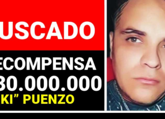 Ofrecen una recompensa de $30 millones por información sobre el prófugo “Riki” Puenzo