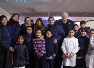 Funcionarios destacaron el impacto del comedor en la Escuela Periodismo Argentino