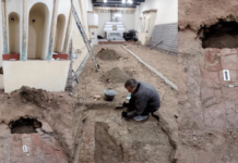 La intervención arqueológica en la Iglesia de Chicligasta permitió identificar un piso original de 1797