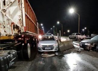 Dos personas resultaron heridas tras un violento accidente vehicular en el acceso a Aguilares