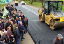 Jaldo supervisó el avance de la segunda etapa de la Ruta Provincial 323