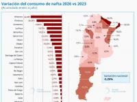 La venta de nafta alcanza su nivel más bajo desde 2023, en medio del aumento del impuesto al combustible.