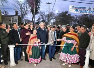 Jaldo inauguró proyectos y supervisó trabajos en sistemas de drenaje.