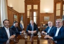 Santilli se reunió con Jaldo y otros gobernadores del Norte.