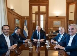 Santilli se reunió con Jaldo y otros gobernadores del Norte.