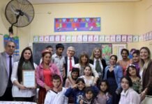 Inauguración de obras en la Escuela Ibatín y anuncio de la creación de una escuela agrotécnica.