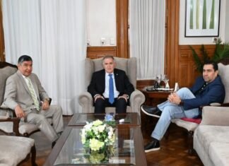 Jaldo se reunió con Acevedo y Mansilla para revisar la agenda legislativa y de gestión.